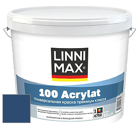 Краска LINNIMAX 100 ACRYLAT / ЛИННИМАКС 100 АКРИЛАТ (CAPAROL AMPHIBOLIN) акриловая краска цвет Saphir 65 