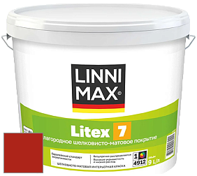 Краска LINNIMAX LITEX 7 / ЛИННИМАКС ЛИТЕКС 7  (CAPAROL SAMTEX 7) латексная краска цвет Rubin 20 