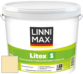 Краска LINNIMAX LITEX 1 / ЛИННИМАКС ЛИТЕКС 1 (CAPAROL SAMTEX 3) высокоэкологичная латексная краска цвет NCS S 0520-Y 