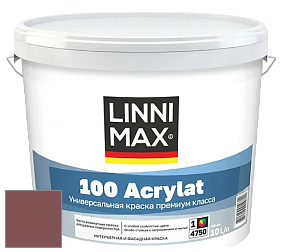 Краска LINNIMAX 100 ACRYLAT / ЛИННИМАКС 100 АКРИЛАТ (CAPAROL AMPHIBOLIN) акриловая краска цвет Barolo 40 