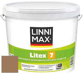 Краска LINNIMAX LITEX 7 / ЛИННИМАКС ЛИТЕКС 7  (CAPAROL SAMTEX 7) латексная краска цвет Siena 70 