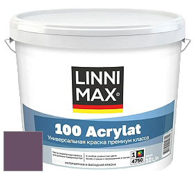 Краска LINNIMAX 100 ACRYLAT / ЛИННИМАКС 100 АКРИЛАТ (CAPAROL AMPHIBOLIN) акриловая краска цвет Viola 65 