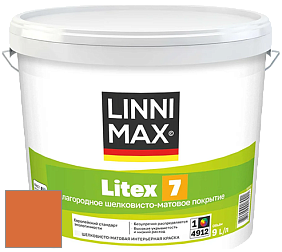 Краска LINNIMAX LITEX 7 / ЛИННИМАКС ЛИТЕКС 7  (CAPAROL SAMTEX 7) латексная краска цвет Aprico 155 