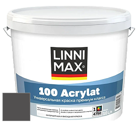 Краска LINNIMAX 100 ACRYLAT / ЛИННИМАКС 100 АКРИЛАТ (CAPAROL AMPHIBOLIN) акриловая краска цвет Granit 10 