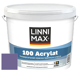 Краска LINNIMAX 100 ACRYLAT / ЛИННИМАКС 100 АКРИЛАТ (CAPAROL AMPHIBOLIN) акриловая краска цвет Velvet 100 