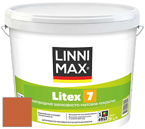 Краска LINNIMAX LITEX 7 / ЛИННИМАКС ЛИТЕКС 7  (CAPAROL SAMTEX 7) латексная краска цвет Aprico 125 