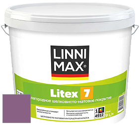 Краска LINNIMAX LITEX 7 / ЛИННИМАКС ЛИТЕКС 7  (CAPAROL SAMTEX 7) латексная краска цвет Viola 110 