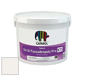 Краска Caparol Capatect Fassadenputz Sil-Si Pro / Капарол Капатек штукатурка структурная камешковая 25 кг. цвет Hellweiß 