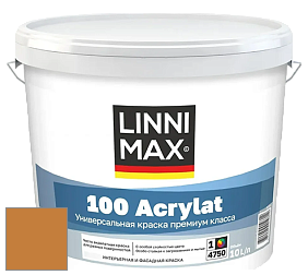 Краска LINNIMAX 100 ACRYLAT / ЛИННИМАКС 100 АКРИЛАТ (CAPAROL AMPHIBOLIN) акриловая краска цвет Siena 155 