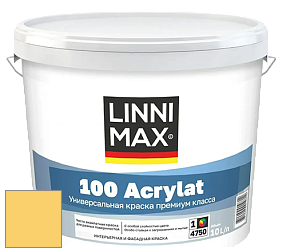 Краска LINNIMAX 100 ACRYLAT / ЛИННИМАКС 100 АКРИЛАТ (CAPAROL AMPHIBOLIN) акриловая краска цвет Ginster 140 