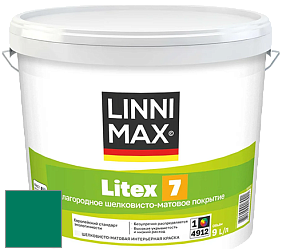 Краска LINNIMAX LITEX 7 / ЛИННИМАКС ЛИТЕКС 7  (CAPAROL SAMTEX 7) латексная краска цвет Verdo 30 