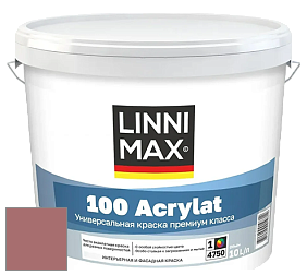 Краска LINNIMAX 100 ACRYLAT / ЛИННИМАКС 100 АКРИЛАТ (CAPAROL AMPHIBOLIN) акриловая краска цвет Barolo 75 