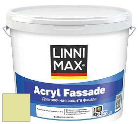 Краска LINNIMAX ACRYL FASSADE / ЛИННИМАКС АКРИЛ ФАССАДЕ (CAPAROL) акриловая фасадная краска цвет NCS S 0530-G60Y 