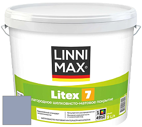 Краска LINNIMAX LITEX 7 / ЛИННИМАКС ЛИТЕКС 7  (CAPAROL SAMTEX 7) латексная краска цвет Saphir 80 