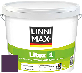 Краска LINNIMAX LITEX 1 / ЛИННИМАКС ЛИТЕКС 1 (CAPAROL SAMTEX 3) высокоэкологичная латексная краска цвет Viola 95 