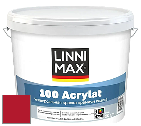 Краска LINNIMAX 100 ACRYLAT / ЛИННИМАКС 100 АКРИЛАТ (CAPAROL AMPHIBOLIN) акриловая краска цвет Rubin 10 
