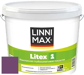 Краска LINNIMAX LITEX 1 / ЛИННИМАКС ЛИТЕКС 1 (CAPAROL SAMTEX 3) высокоэкологичная латексная краска цвет Viola 100 