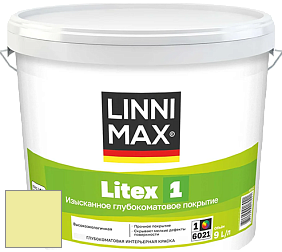 Краска LINNIMAX LITEX 1 / ЛИННИМАКС ЛИТЕКС 1 (CAPAROL SAMTEX 3) высокоэкологичная латексная краска цвет NCS S 0530-G70Y 