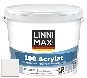Краска LINNIMAX 100 ACRYLAT / ЛИННИМАКС 100 АКРИЛАТ (CAPAROL AMPHIBOLIN) акриловая краска цвет Signalweiß 