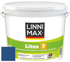 Краска LINNIMAX LITEX 7 / ЛИННИМАКС ЛИТЕКС 7  (CAPAROL SAMTEX 7) латексная краска цвет Saphir 95 