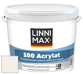Краска LINNIMAX 100 ACRYLAT / ЛИННИМАКС 100 АКРИЛАТ (CAPAROL AMPHIBOLIN) акриловая краска цвет Altweiß 