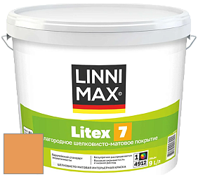 Краска LINNIMAX LITEX 7 / ЛИННИМАКС ЛИТЕКС 7  (CAPAROL SAMTEX 7) латексная краска цвет Siena 160 