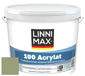 Краска LINNIMAX 100 ACRYLAT / ЛИННИМАКС 100 АКРИЛАТ (CAPAROL AMPHIBOLIN) акриловая краска цвет Jade 100 