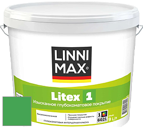 Краска LINNIMAX LITEX 1 / ЛИННИМАКС ЛИТЕКС 1 (CAPAROL SAMTEX 3) высокоэкологичная латексная краска цвет Agave 125 