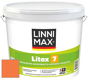 Краска LINNIMAX LITEX 7 / ЛИННИМАКС ЛИТЕКС 7  (CAPAROL SAMTEX 7) латексная краска цвет Aprico 140 