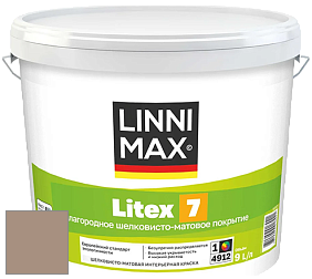 Краска LINNIMAX LITEX 7 / ЛИННИМАКС ЛИТЕКС 7  (CAPAROL SAMTEX 7) латексная краска цвет Siena 40 