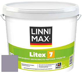 Краска LINNIMAX LITEX 7 / ЛИННИМАКС ЛИТЕКС 7  (CAPAROL SAMTEX 7) латексная краска цвет Velvet 50 