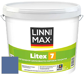 Краска LINNIMAX LITEX 7 / ЛИННИМАКС ЛИТЕКС 7  (CAPAROL SAMTEX 7) латексная краска цвет Saphir 100 