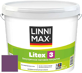 Краска LINNIMAX LITEX 3 / ЛИННИМАКС ЛИТЕКС 3 (ALPINA PREMIUM WAND) латексная краска цвет Viola 100 