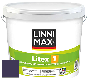 Краска LINNIMAX LITEX 7 / ЛИННИМАКС ЛИТЕКС 7  (CAPAROL SAMTEX 7) латексная краска цвет Velvet 35 