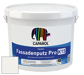 Краска CAPAROL Capatect-Fassadenputz Pro K 15/Капарол Фассаденпутц Про К15 структурная штукатурка цвет Verkehrsweiß 