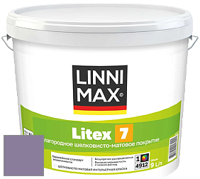 Краска LINNIMAX LITEX 7 / ЛИННИМАКС ЛИТЕКС 7  (CAPAROL SAMTEX 7) латексная краска цвет Velvet 75 