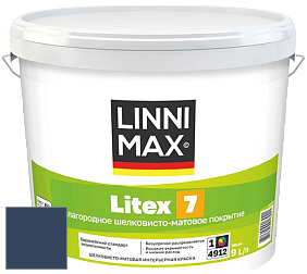 Краска LINNIMAX LITEX 7 / ЛИННИМАКС ЛИТЕКС 7  (CAPAROL SAMTEX 7) латексная краска цвет Saphir 35 