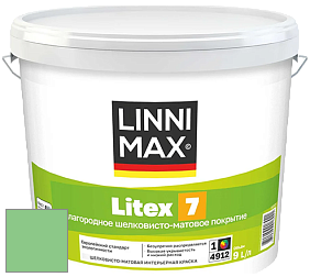 Краска LINNIMAX LITEX 7 / ЛИННИМАКС ЛИТЕКС 7  (CAPAROL SAMTEX 7) латексная краска цвет Agave 140 