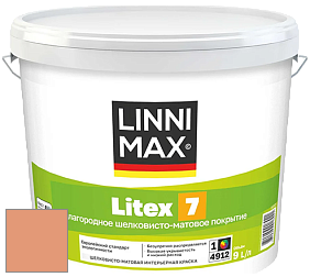 Краска LINNIMAX LITEX 7 / ЛИННИМАКС ЛИТЕКС 7  (CAPAROL SAMTEX 7) латексная краска цвет Aprico 110 