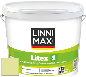Краска LINNIMAX LITEX 1 / ЛИННИМАКС ЛИТЕКС 1 (CAPAROL SAMTEX 3) высокоэкологичная латексная краска цвет NCS S 0530-G60Y 