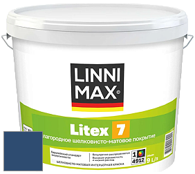 Краска LINNIMAX LITEX 7 / ЛИННИМАКС ЛИТЕКС 7  (CAPAROL SAMTEX 7) латексная краска цвет Saphir 65 