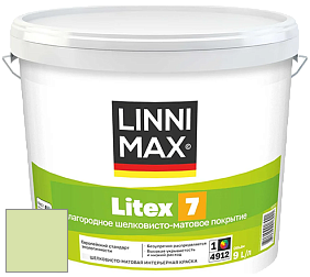 Краска LINNIMAX LITEX 7 / ЛИННИМАКС ЛИТЕКС 7  (CAPAROL SAMTEX 7) латексная краска цвет NCS S 0530-G40Y 