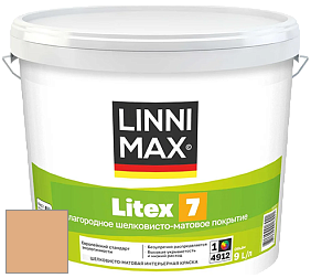 Краска LINNIMAX LITEX 7 / ЛИННИМАКС ЛИТЕКС 7  (CAPAROL SAMTEX 7) латексная краска цвет Siena 135 
