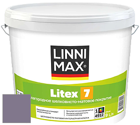 Краска LINNIMAX LITEX 7 / ЛИННИМАКС ЛИТЕКС 7  (CAPAROL SAMTEX 7) латексная краска цвет Velvet 45 