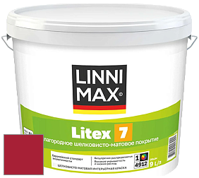 Краска LINNIMAX LITEX 7 / ЛИННИМАКС ЛИТЕКС 7  (CAPAROL SAMTEX 7) латексная краска цвет Barolo 125 