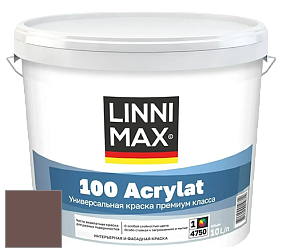 Краска LINNIMAX 100 ACRYLAT / ЛИННИМАКС 100 АКРИЛАТ (CAPAROL AMPHIBOLIN) акриловая краска цвет Grenadin 10 