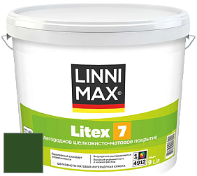 Краска LINNIMAX LITEX 7 / ЛИННИМАКС ЛИТЕКС 7  (CAPAROL SAMTEX 7) латексная краска цвет Verdo 5 