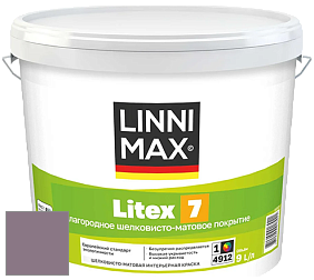 Краска LINNIMAX LITEX 7 / ЛИННИМАКС ЛИТЕКС 7  (CAPAROL SAMTEX 7) латексная краска цвет Viola 40 