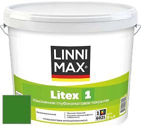 Краска LINNIMAX LITEX 1 / ЛИННИМАКС ЛИТЕКС 1 (CAPAROL SAMTEX 3) высокоэкологичная латексная краска цвет Verdo 10 