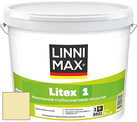 Краска LINNIMAX LITEX 1 / ЛИННИМАКС ЛИТЕКС 1 (CAPAROL SAMTEX 3) высокоэкологичная латексная краска цвет NCS S 0520-G90Y 